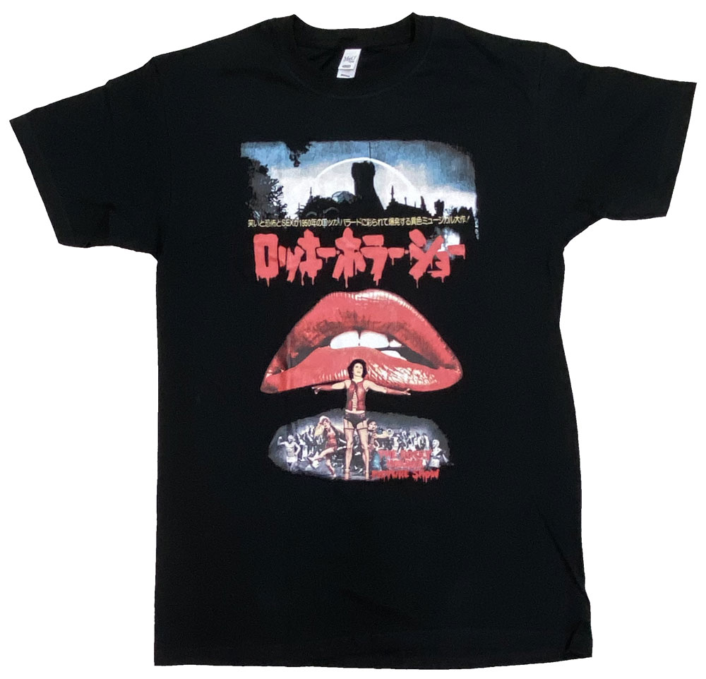 THE ROCKY HORROR PICTURE SHOW・ロッキーホラーショー・JAPANESE POSTER・Tシャツ・ 映画Tシャツ[XL]