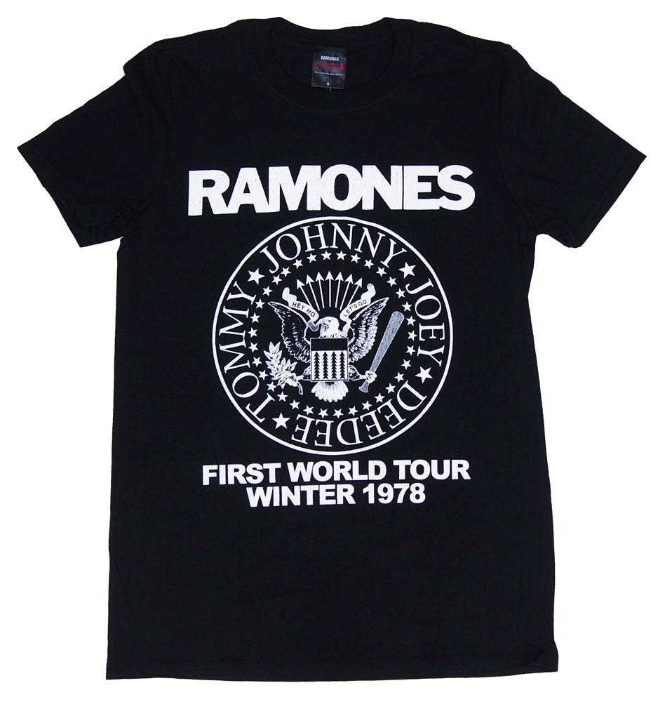 RAMONES・ラモーンズ・FIRST WORLD TOUR 1978　バンドTシャツ