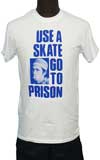 【THRASHER】USE A SKATE GO TO PRISON　Tシャツ　