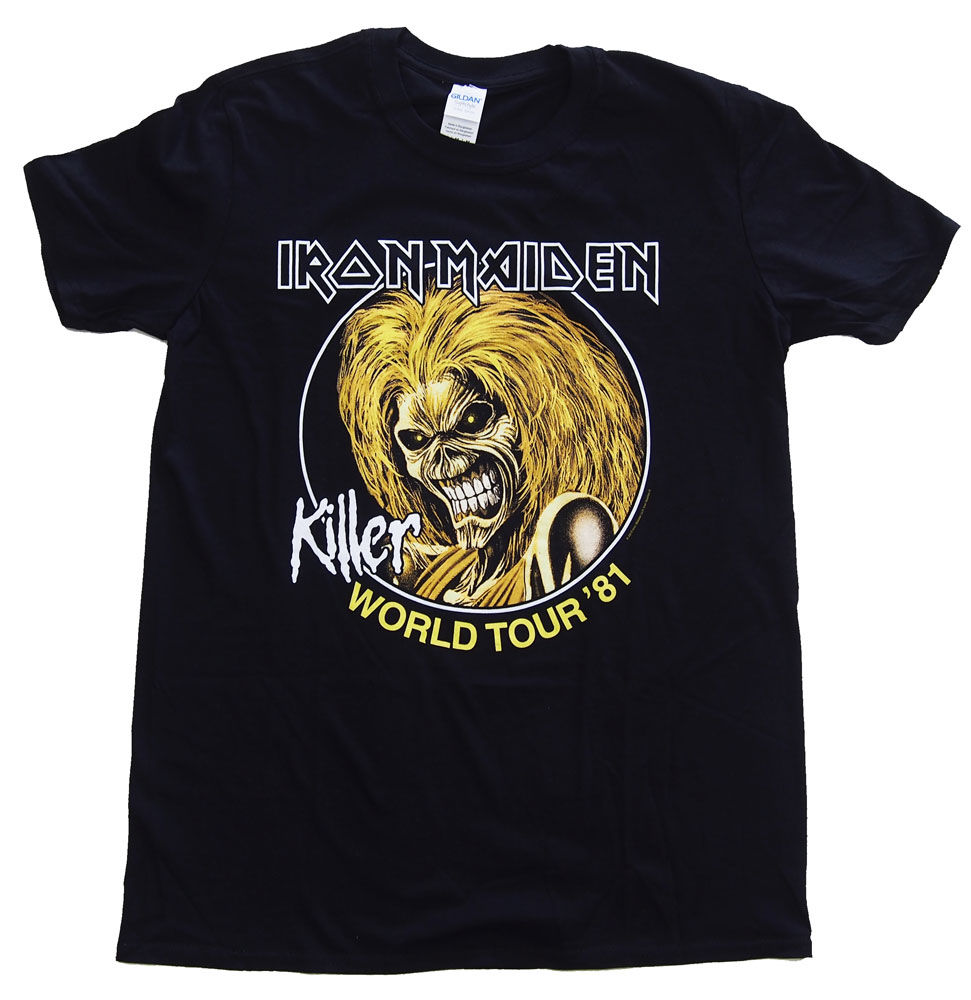 アイアンメイデン Tシャツ / IRON MAIDEN / KILLER WORLD TOUR 81 ロックTシャツ オフィシャル バンドTシャツ