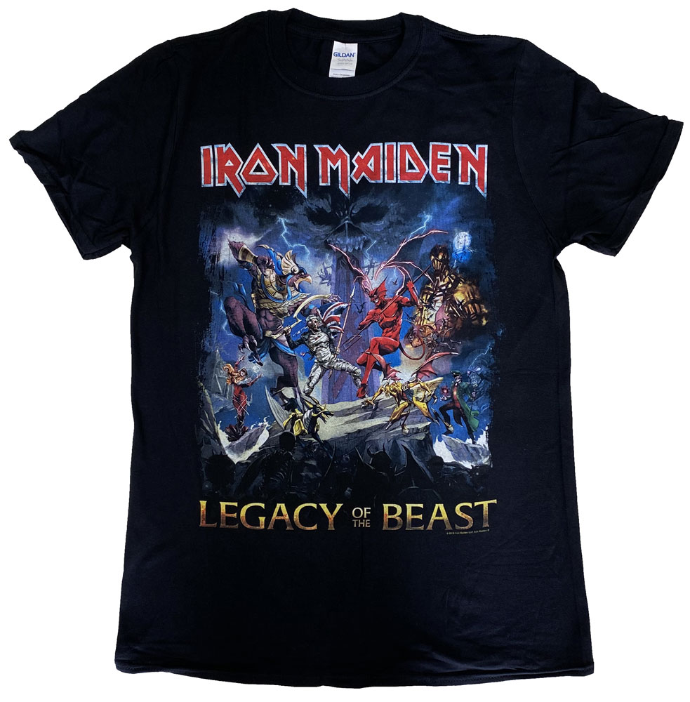 IRON MAIDEN アイアンメイデン Legacy of the Beast Tシャツ アイアンメイデン オフィシャル バンドTシャツ ロックTシャツ