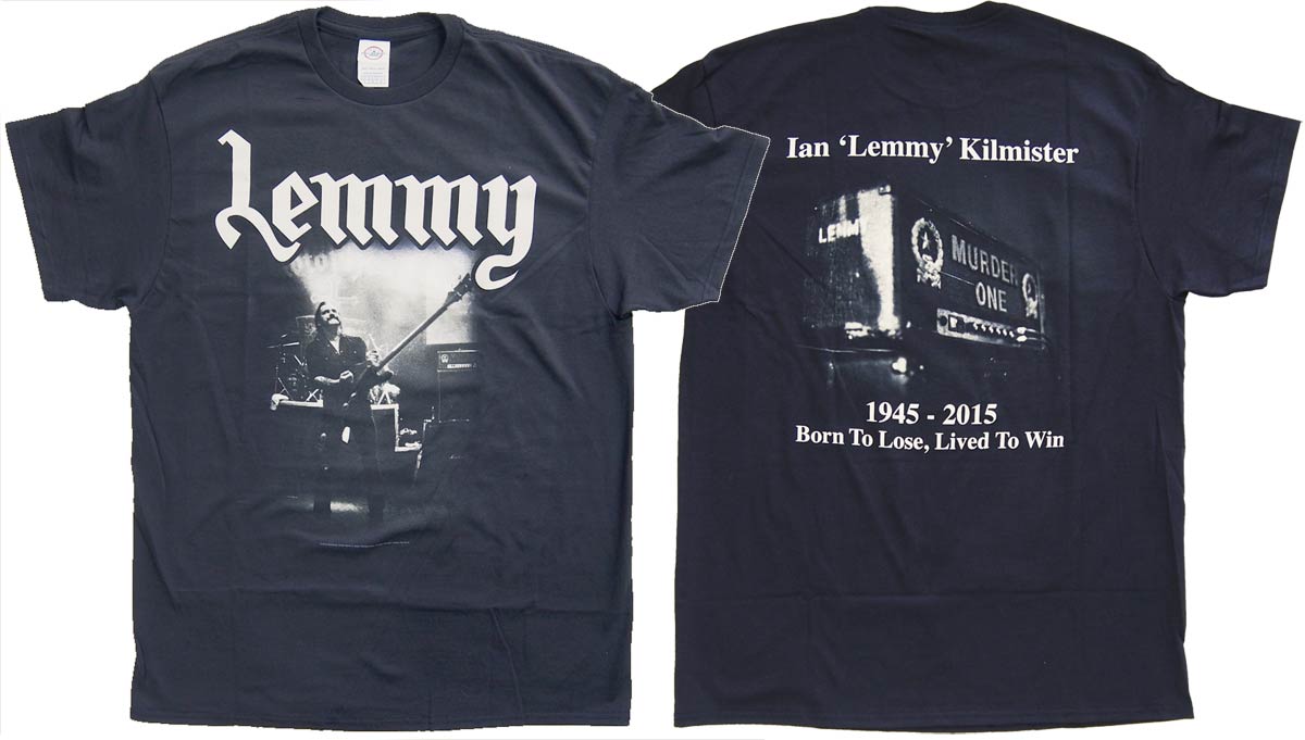 レミー キルミスター / LEMMY KILMISTER / LIVE TO WIN Tシャツ MOTORHEAD / モーターヘッド オフィシャル ロックTシャツ