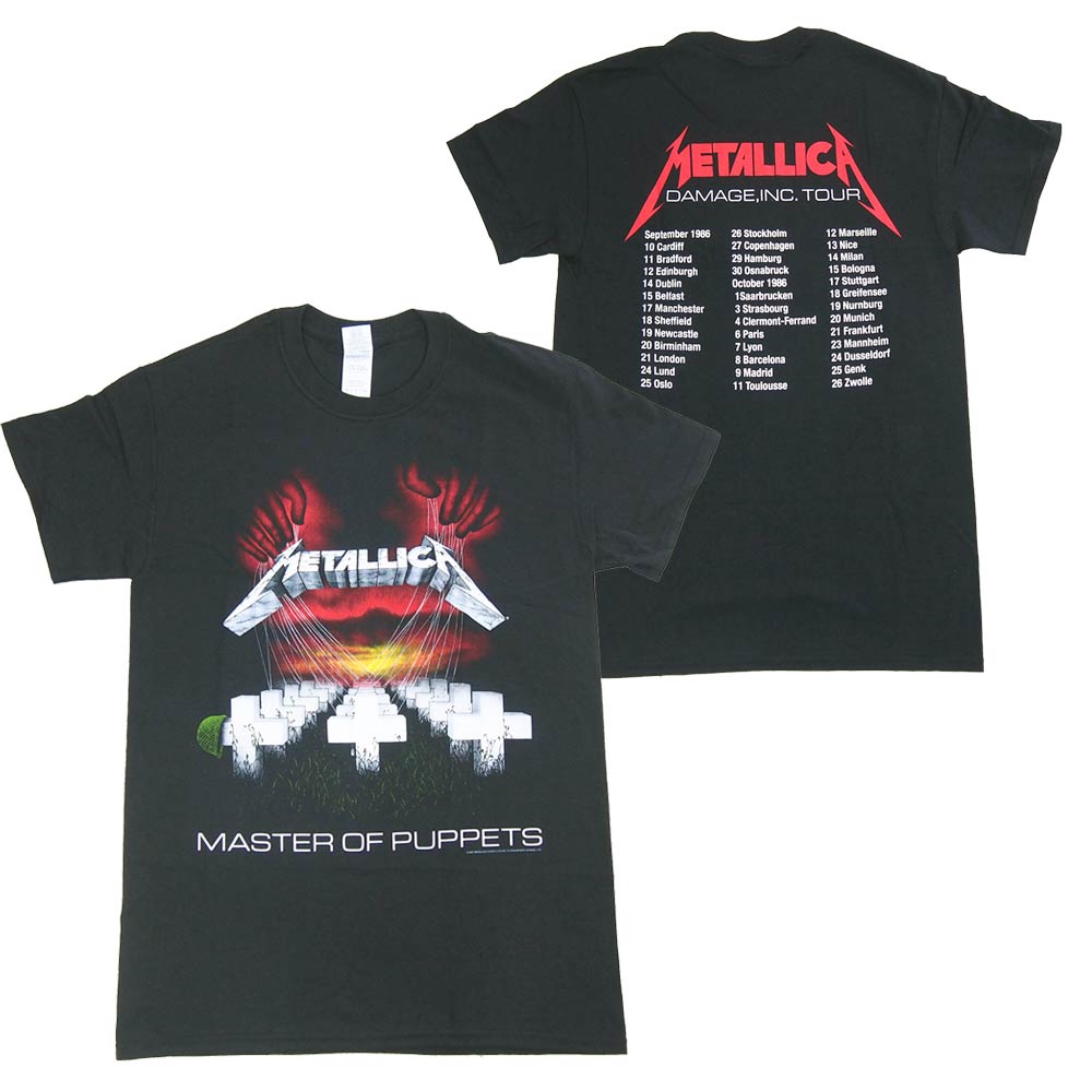 METALLICA メタリカ MASTER OF PUPPETS EUROPEAN TOUR 1986 Tシャツ オフィシャル