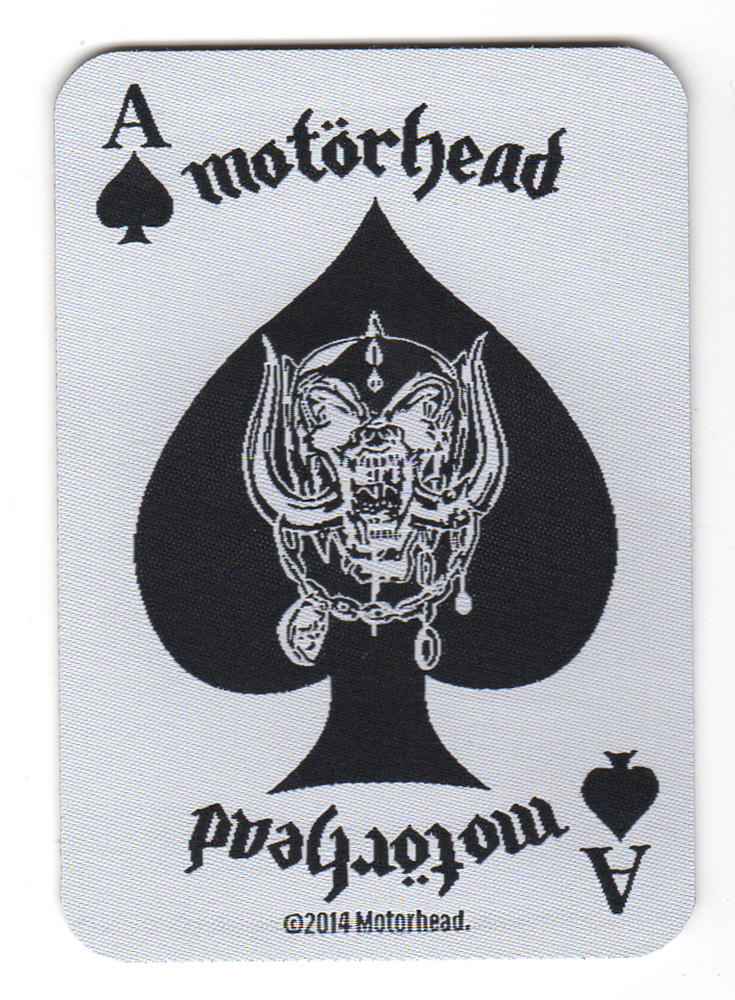モーターヘッド / MOTORHEAD / ACE OF SPADES CARD 糊無し刺繍パッチ ワッペン オフィシャル 刺繍ワッペン