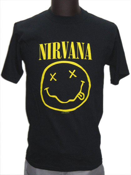 【NIRVANA】SMILE S-XLサイズ ニルヴァナ オフィシャルバンドTシャツ