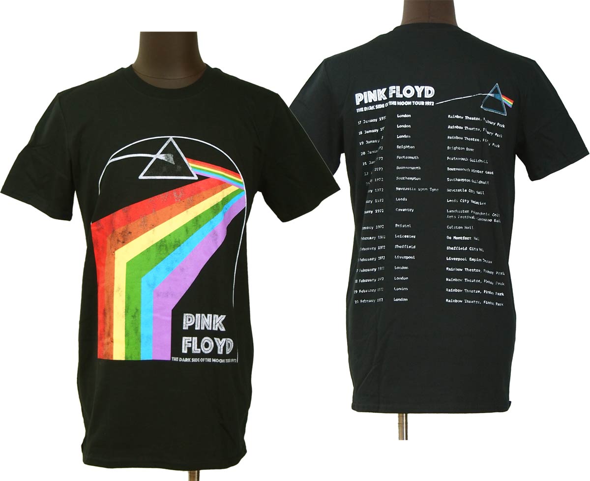 PINK FLOYD ピンクフロイド DARK SIDE OF THE MOON 1972 TOUR Tシャツ オフィシャル ロックTシャツ バンドTシャツ