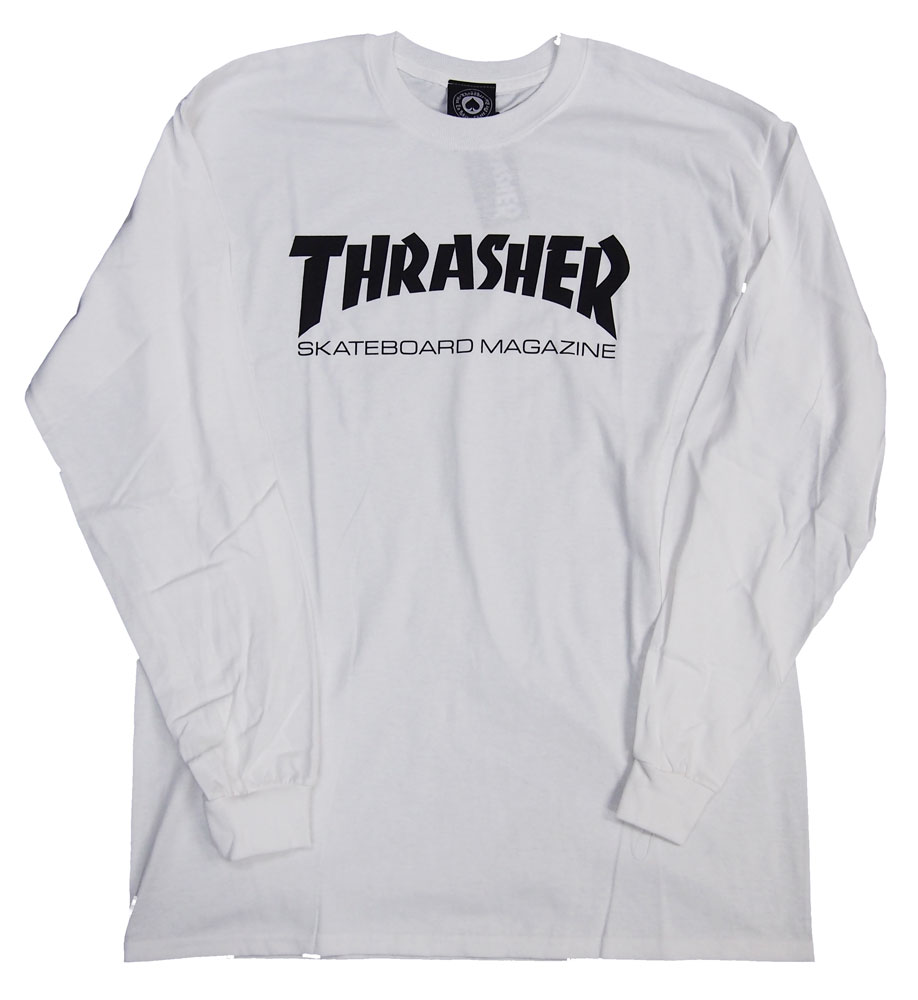 THRASHERå㡼MAGAZINE LOGO ۥ磻ȡĹµTġ󥰥꡼THRASHERå㡼MAGAZINE LOGO ۥ磻ȡĹµTġ󥰥꡼