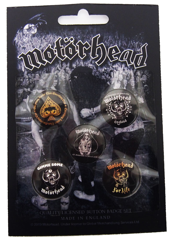 MOTORHEAD⡼إåɡCLEAN YOUR CLOCK BADGE SET̥Хåå(5)