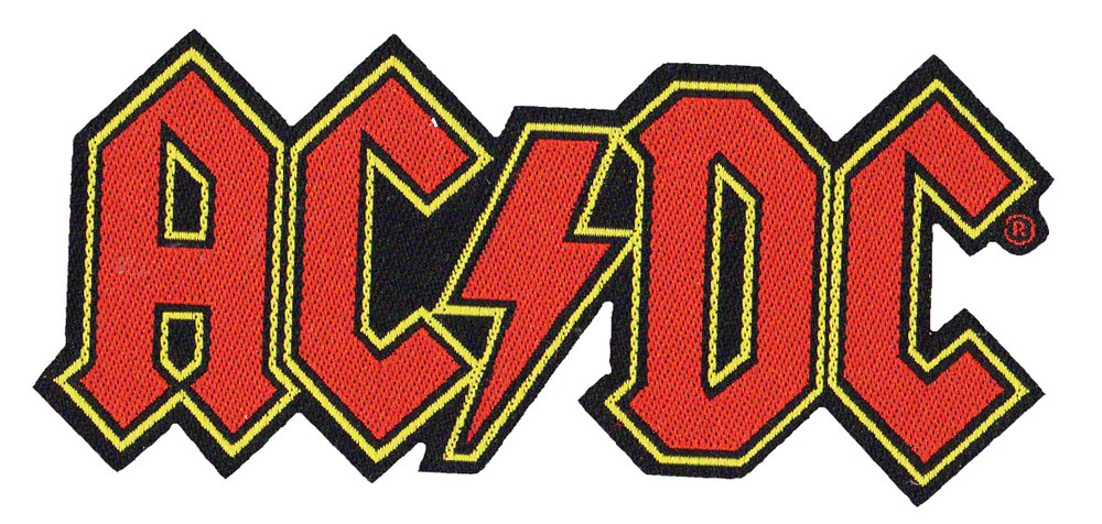 AC DC・LOGO・PATCH ・刺繍パッチ・ワッペン