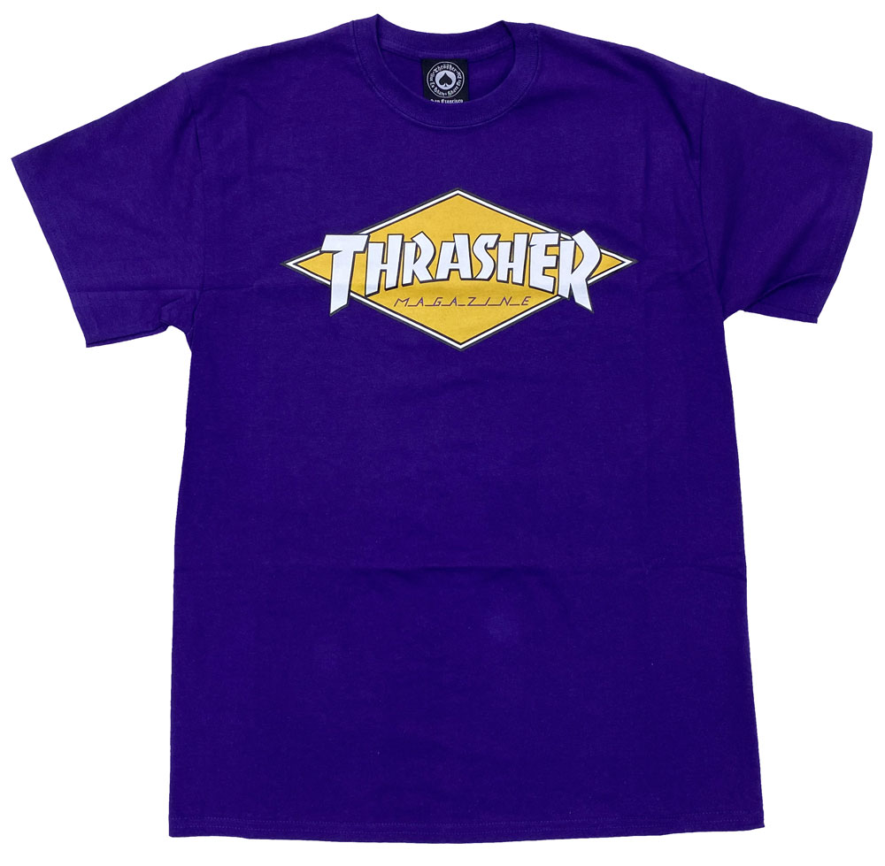 å㡼THRASHER MAGAZINEDIAMOND LOGOѡץ롦T ߥǥॵ ƥå ץ쥼 ʥå㡼THRASHER MAGAZINEDIAMOND LOGOѡץ롦T ߥǥॵ ƥå ץ쥼 