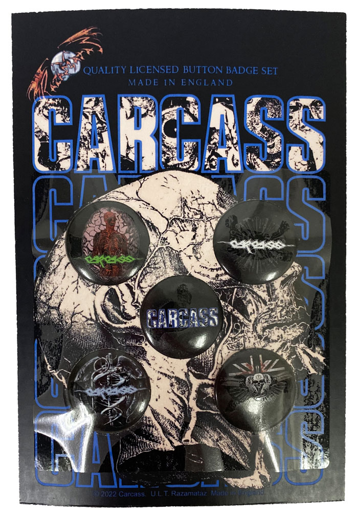 CARCASSNECRO HEADBUTTON BADGE SETХḁ̊Хåå(5)