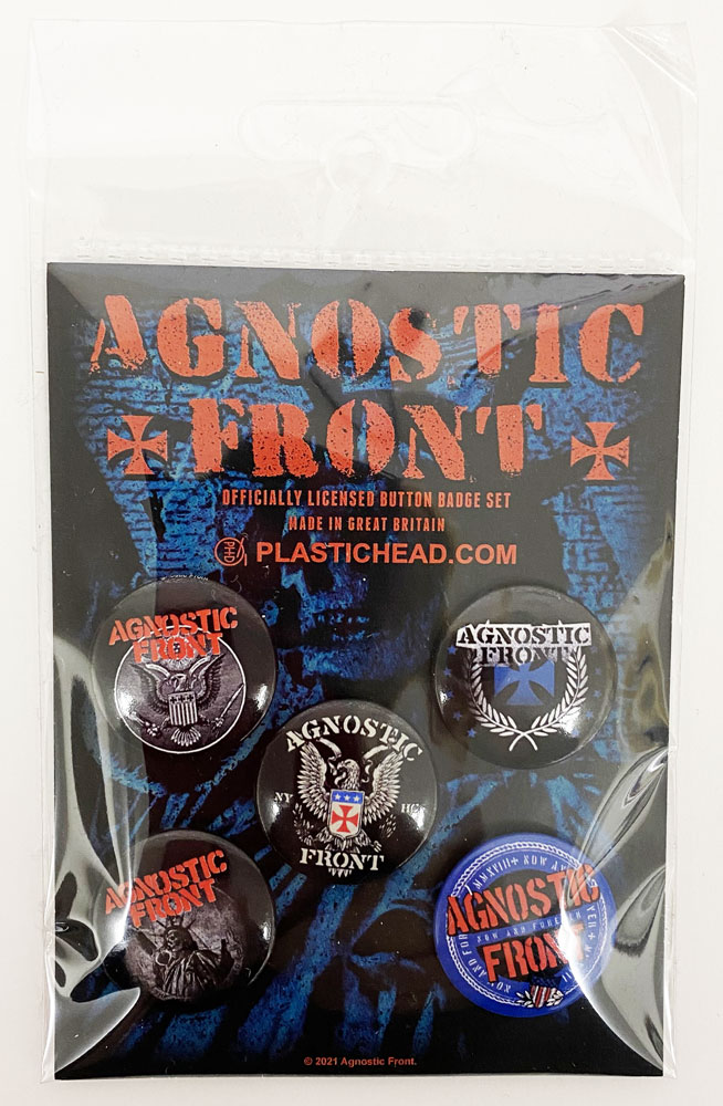 AGNOSTIC FRONTΥƥåեȡBUTTON BADGE SETХḁ̊Хåå(5)ե