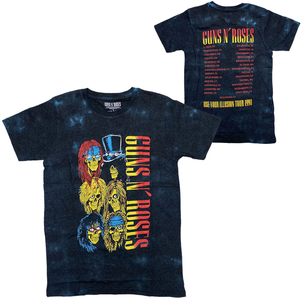 ���� ����� ����������GUNS N ROSES��UYI TOUR 1991 - DIP DYE ��T����ġ� ���å�T�����