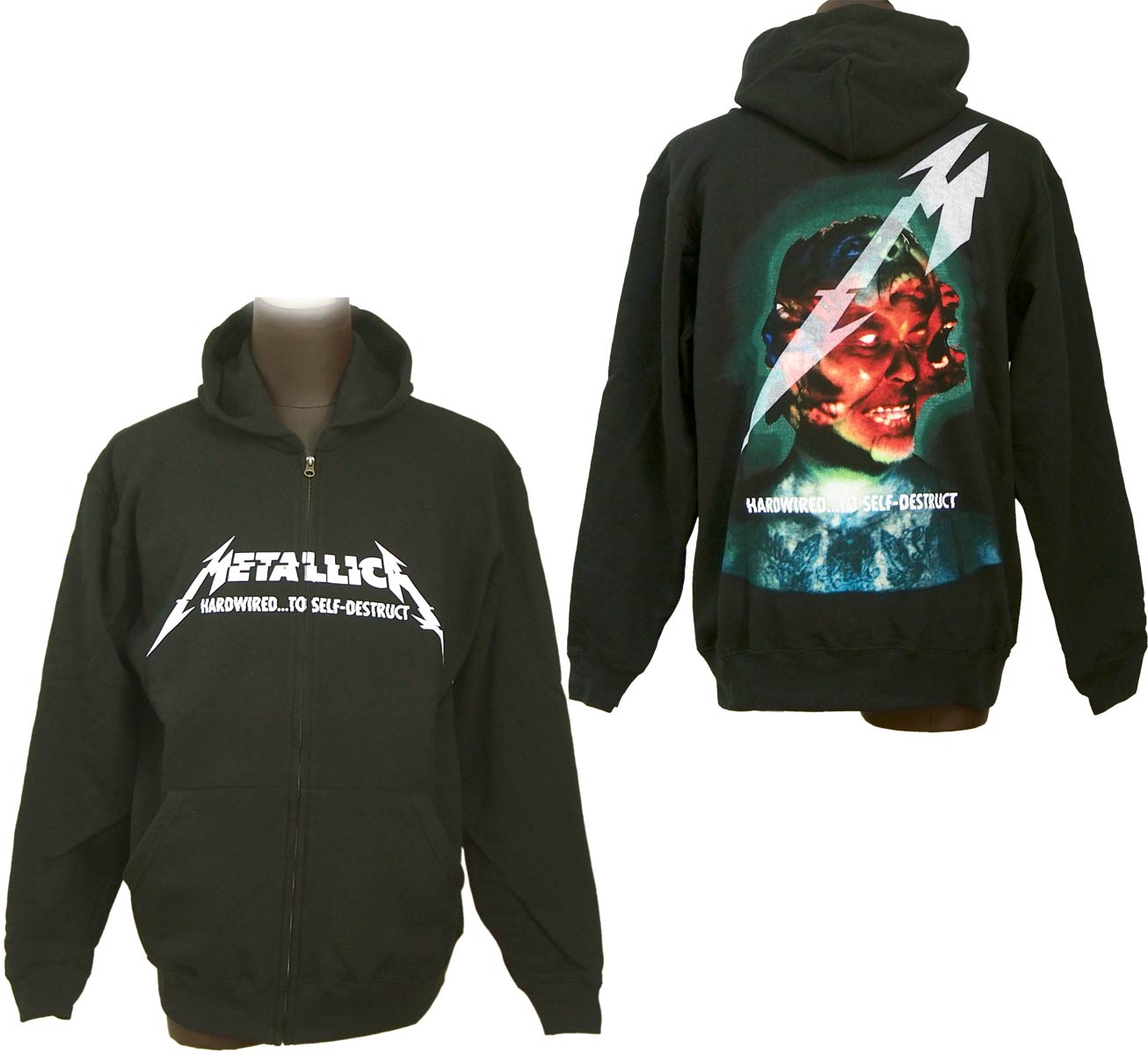 Metallica メタリカ Hardwired ジップパーカー オフィシャルバンドパーカー Metallica メタリカ Hardwired ジップパーカー オフィシャルバンドパーカー