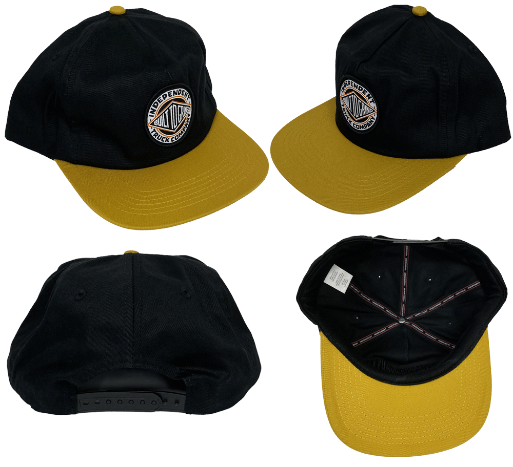INDEPENDENT・インディペンデント・OGBC SUMMIT・STRAPBACK・ブラック/ゴールド・スナップバック・キャップ