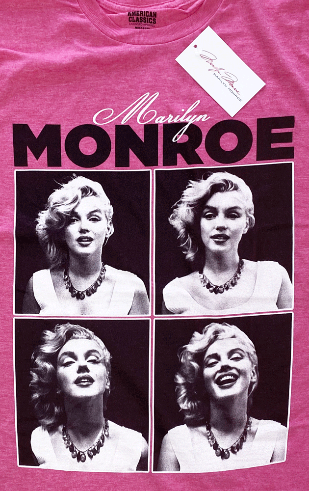 MARILYN MONROE・マリリン・モンロー・4 PHOTO・Tシャツ・映画Tシャツ・オフィシャルTシャツ