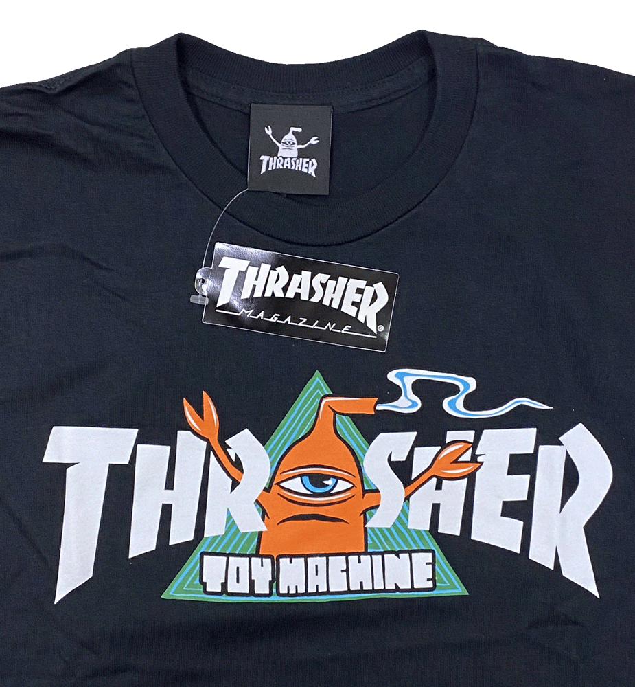 THRASHER MAGAZINE x TOY MACHINEå㡼ȥޥ󡦥ܡVORTEXTġ