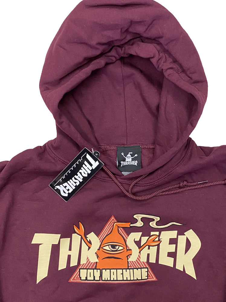 THRASHER MAGAZINE x TOY MACHINEå㡼ȥޥ󡦥ܡVORTEXѡץ륪С