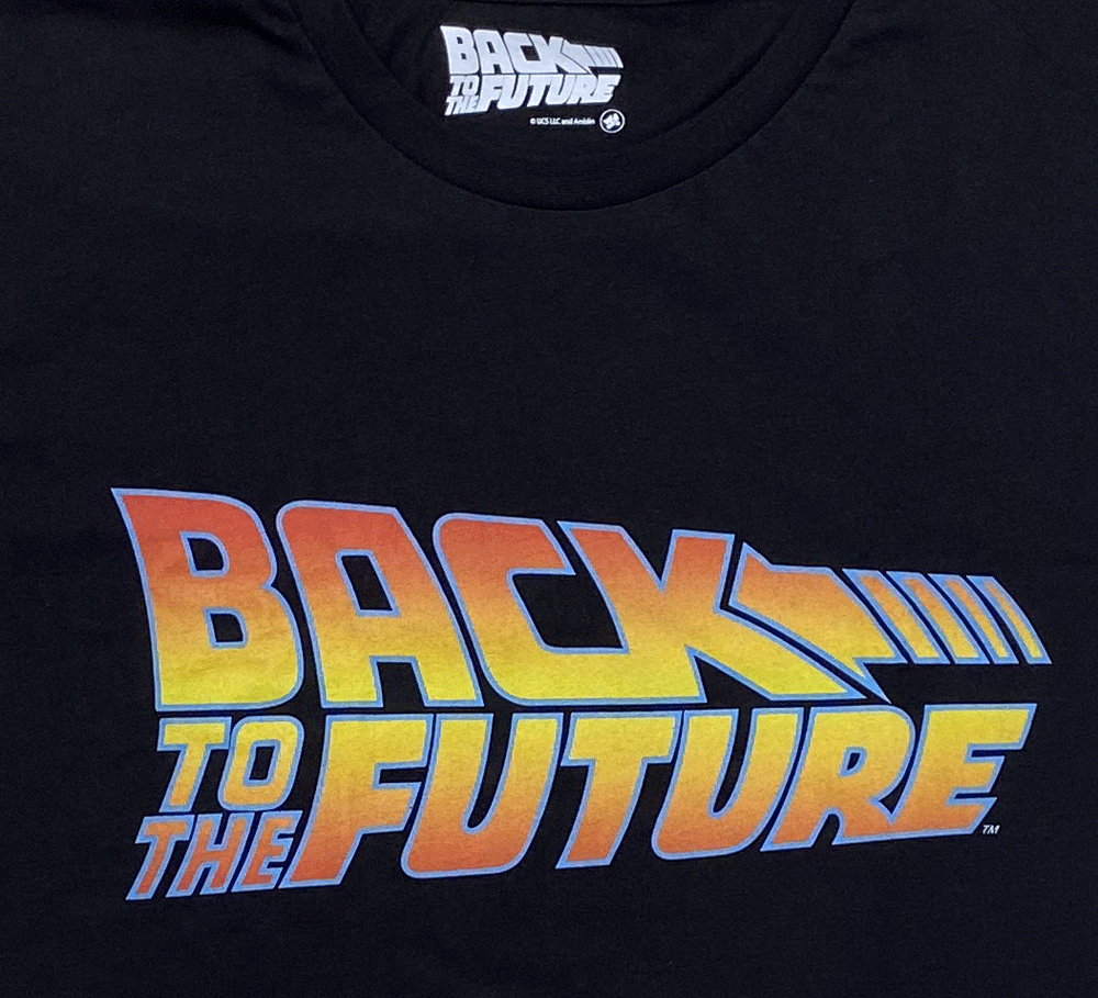 BACK TO THE FUTURE・バック・トゥ・ザ・フューチャー・LOGO・NEW・UK版・Tシャツ・映画Tシャツ
