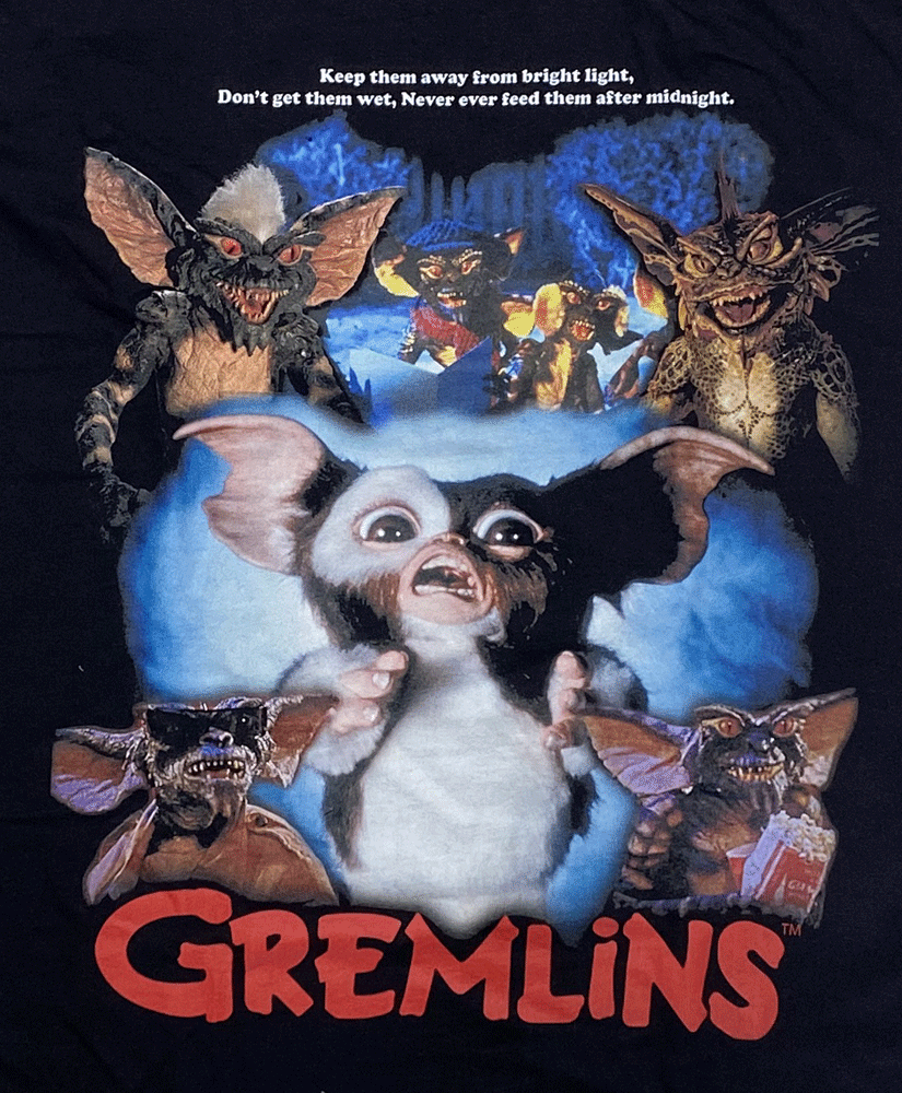 GREMLINS・グレムリン・RETRO POSTER STYLE・NEW・UK版・Tシャツ・映画Tシャツ