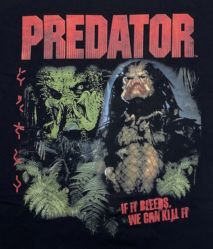PREDATOR・プレデター・RETRO MONTAGE・UK版・Tシャツ・映画Tシャツ