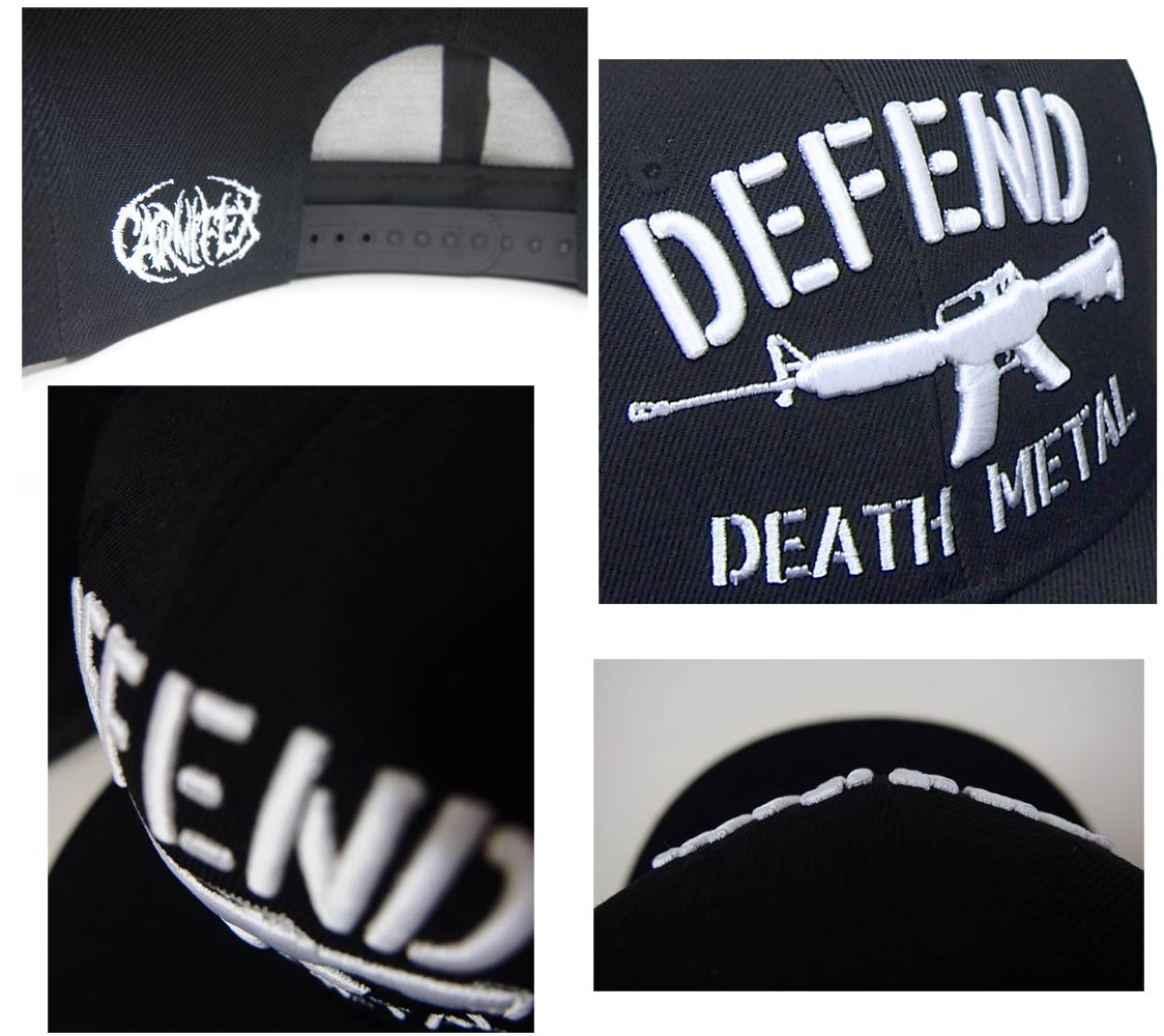 ˥եå / CARNIFEX / DEFEND DEATH METAL SNAPBACK BASEBALL CAP ե ʥåץХå ١ܡ å