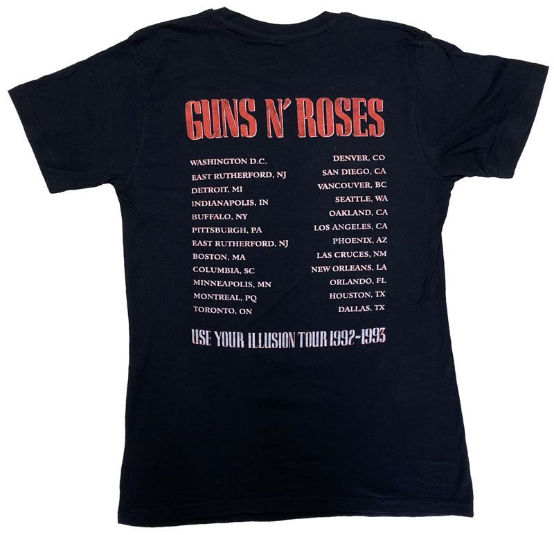 ガンズ アンド ロゼース・GUNS N ROSES・ILLUSION TOUR・Tシャツ・ ロックTシャツ