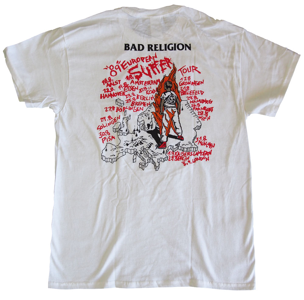 バッド レリジョン・BAD RELIGION ・SUFFER 1988 TOUR・Tシャツ