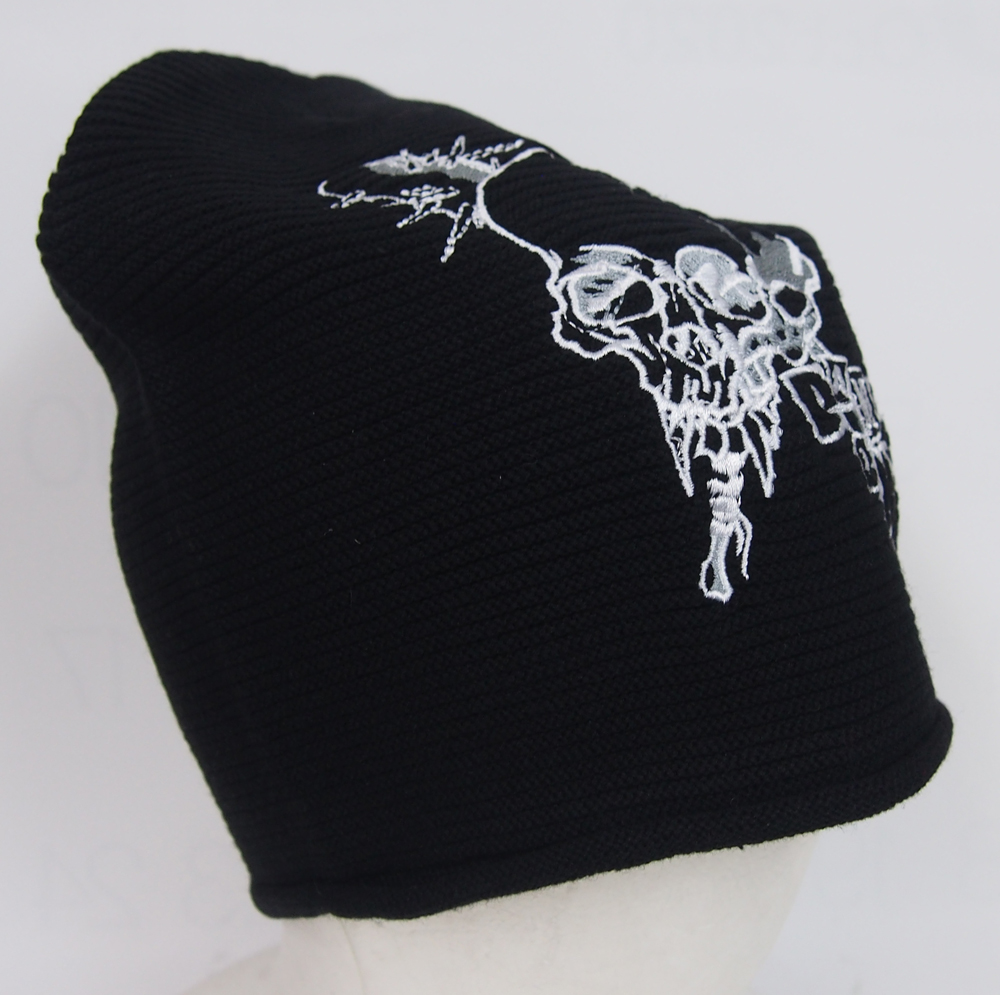 ᥿ꥫMETALLICADAMAGE INC BLACK SLOUCH BEANIE˥å˹ӡˡ