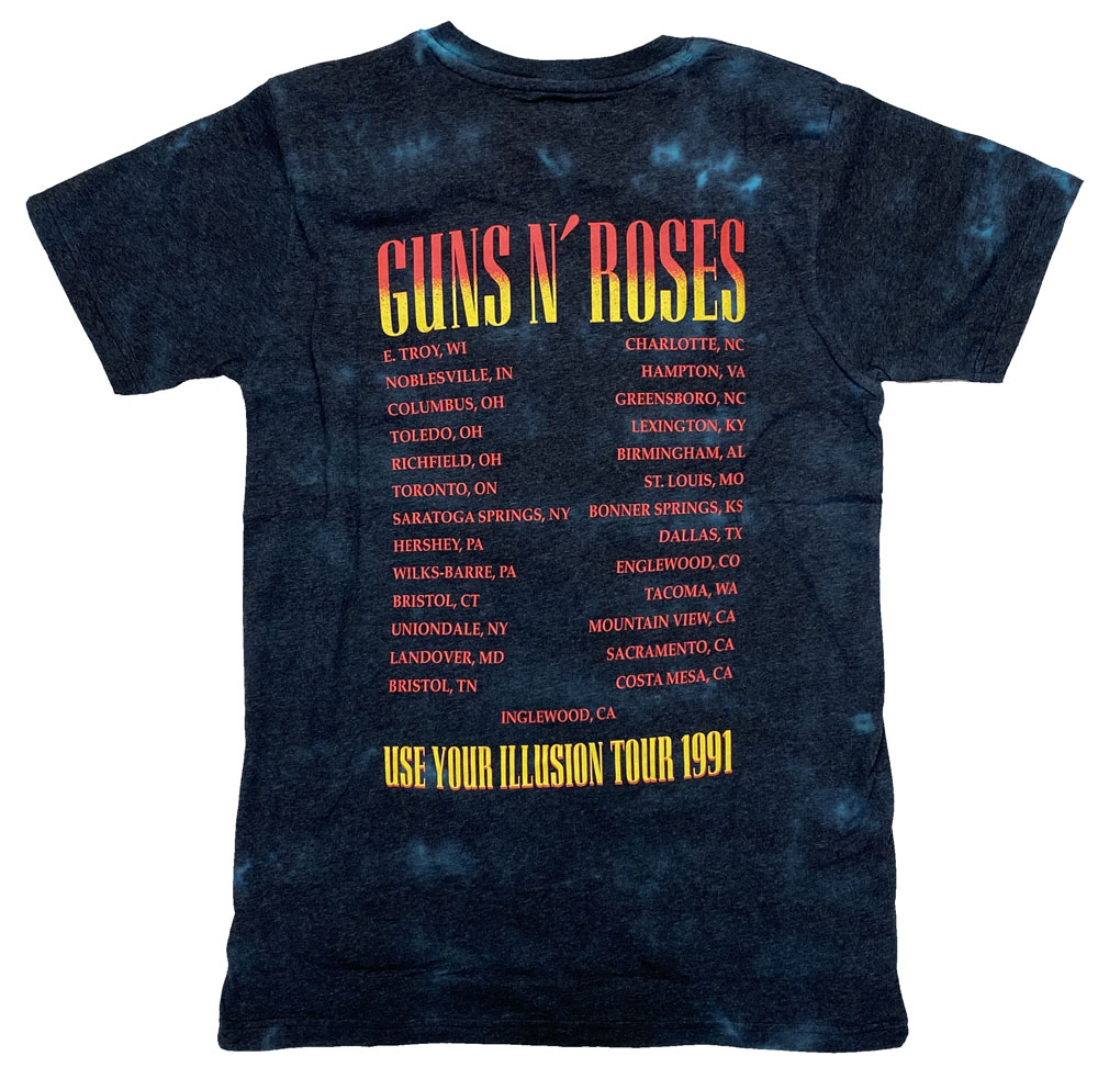 ���� ����� ����������GUNS N ROSES��UYI TOUR 1991 - DIP DYE ��T����ġ� ���å�T�����