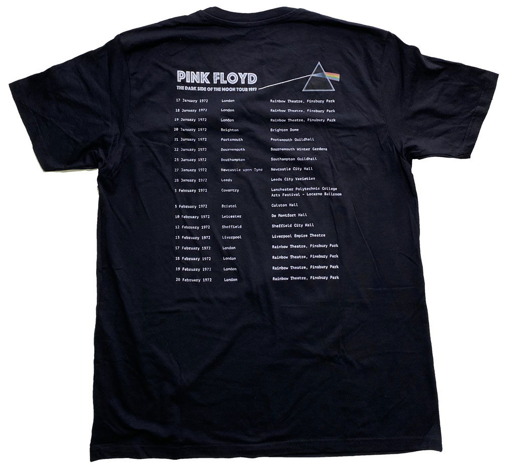 PINK FLOYD ԥ󥯥ե DARK SIDE OF THE MOON 1972 TOUR T ե åT ХT