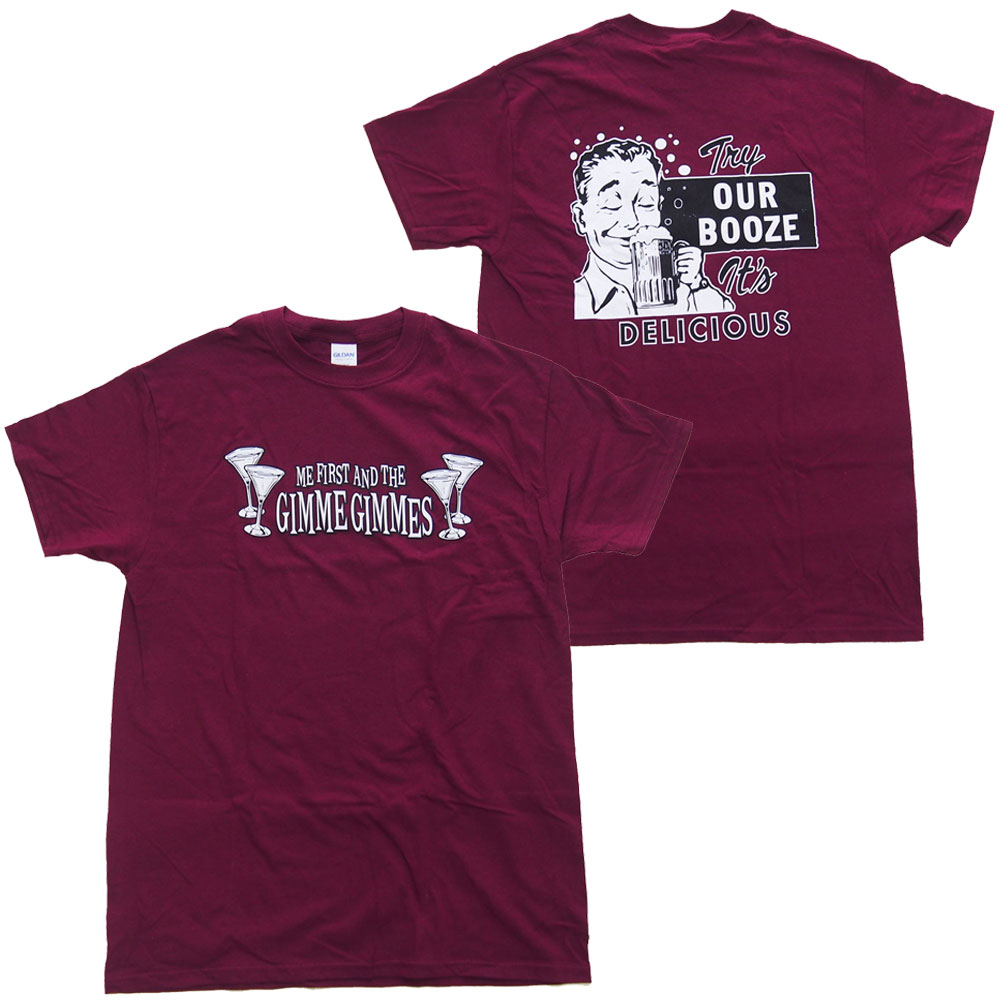 ME FIRST AND THE GIMME GIMMES・ミーファースト アンド ザ ギムギムズ・TRY OUR BOOZE・Tシャツ