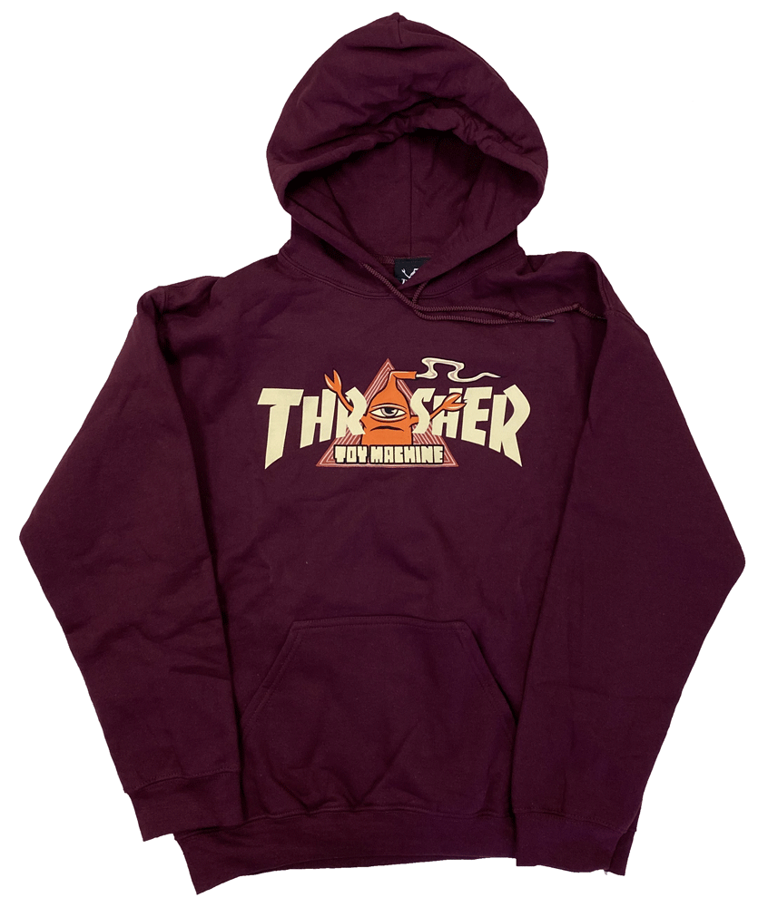 THRASHER MAGAZINE x TOY MACHINEå㡼ȥޥ󡦥ܡVORTEXѡץ륪С