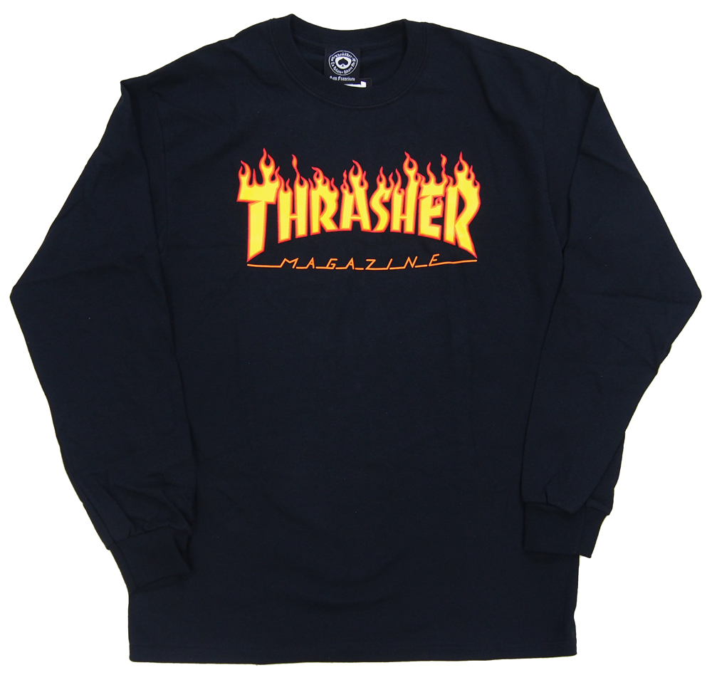 THRASHERå㡼FLAME ĹµTġ󥰥꡼֡ƥåץ쥼ȡ