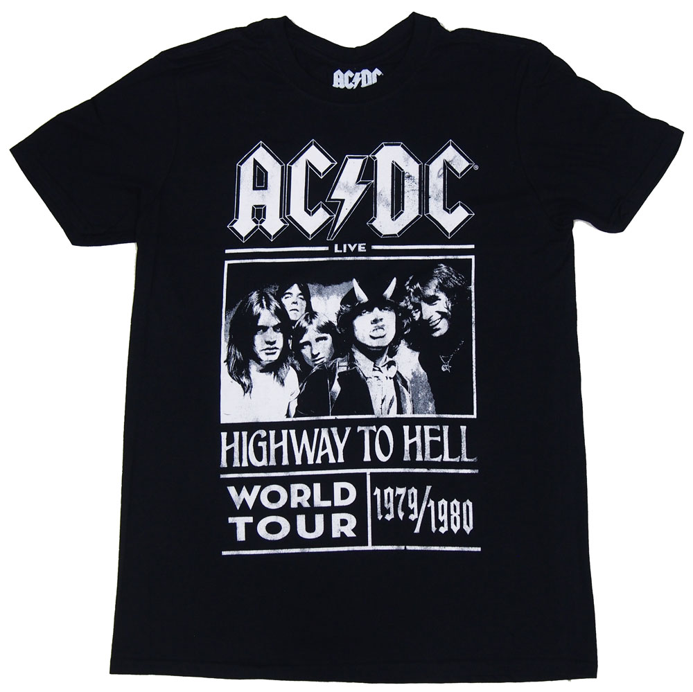 AC/DC エーシーディーシー HIGHWAY TO HELL WORLD TOUR 1979/80 Tシャツ オフィシャル バンドTシャツ ロックTシャツ