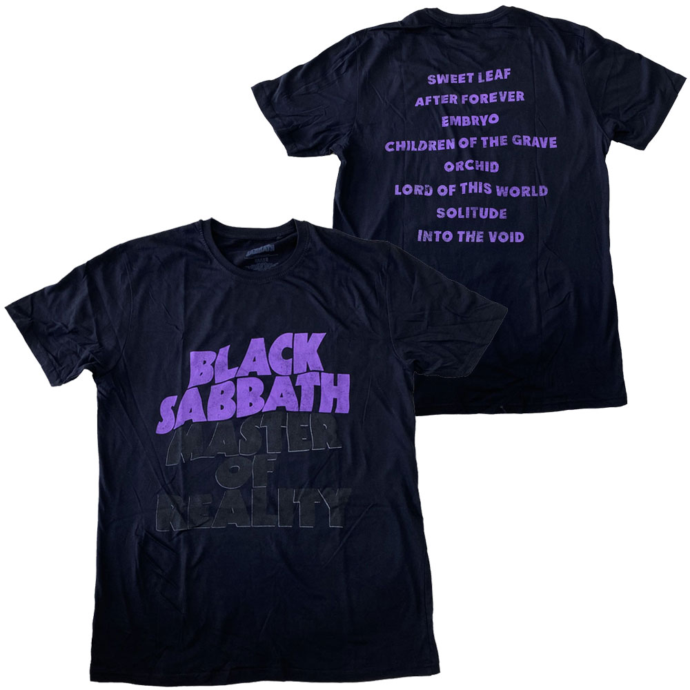 ブラック サバス・BLACK SABBATH・MASTER OF REALITY NEW・Tシャツ・ バンドTシャツ