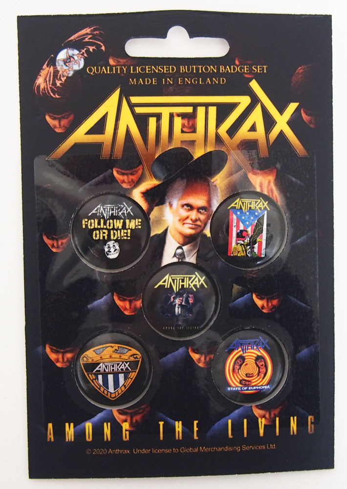 󥹥åANTHRAXAMONG THE LIVINGBUTTON BADGE SETХḁ̊Хåå(5)