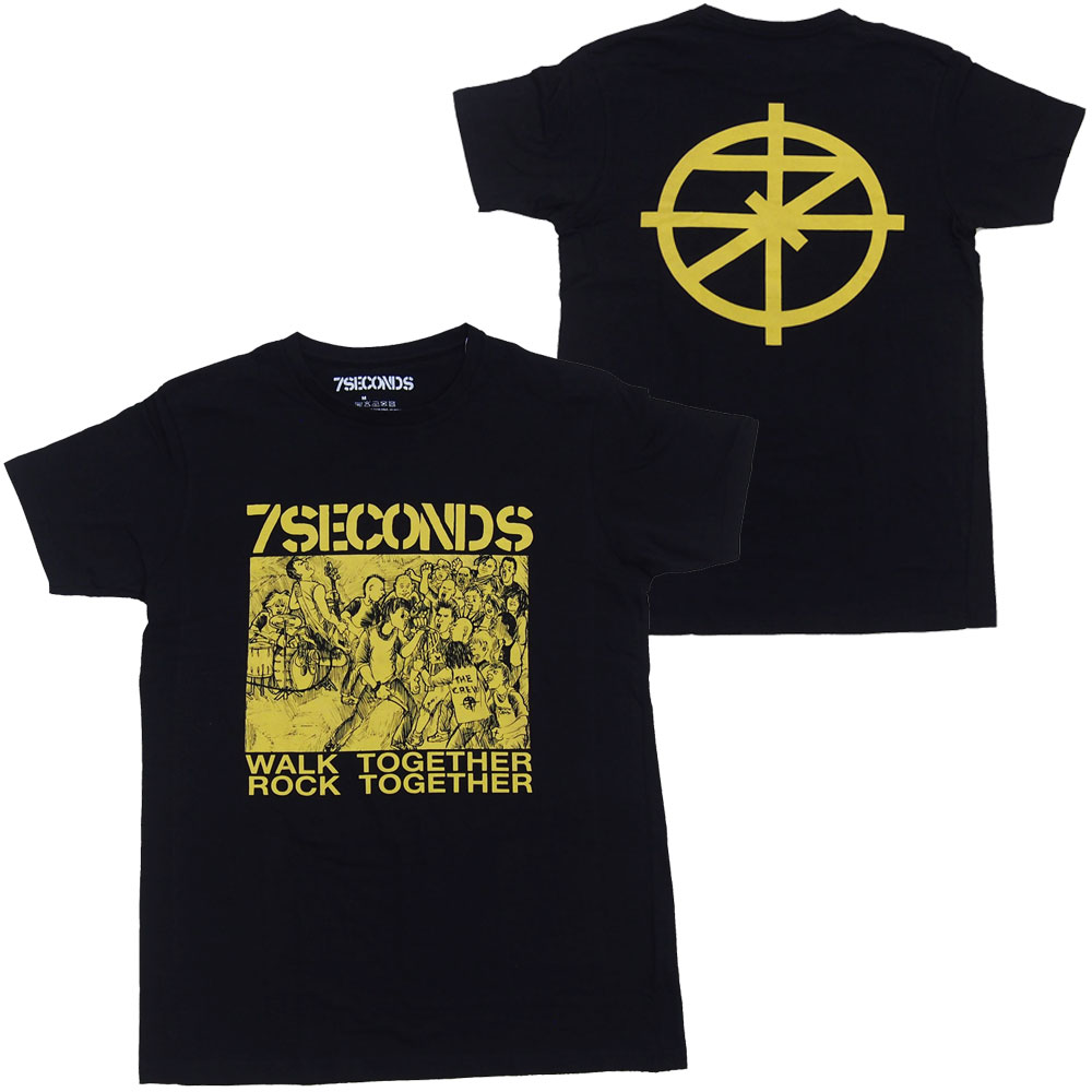 7セカンズ・7 SECONDS・WALK TOGETHER・UK版・Tシャツ・ バンドTシャツ