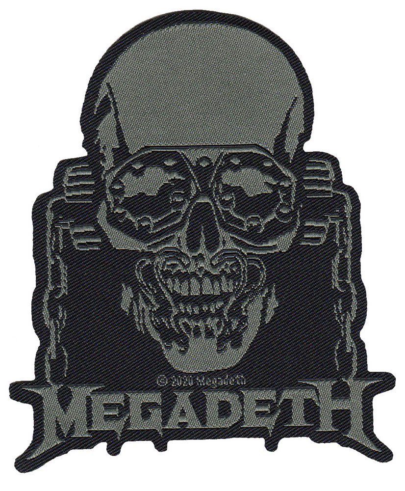 メガデス・MEGADETH・VIC RATTLEHEAD CUT・糊なし刺繍ワッペン・パッチ