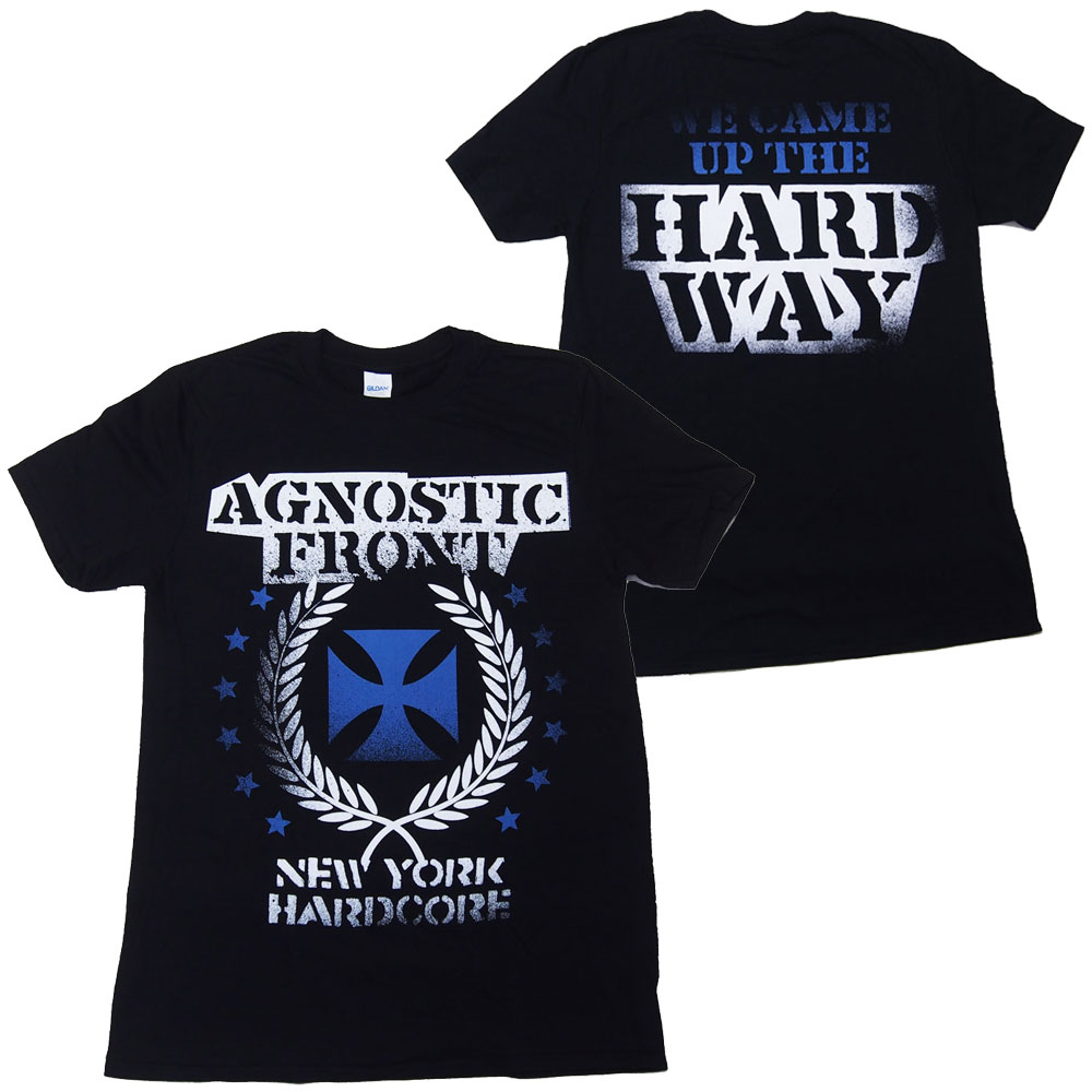 アグノスティック フロント・AGNOSTIC FRONT・BLUE IRON CROSS・Tシャツ・バンドTシャツ