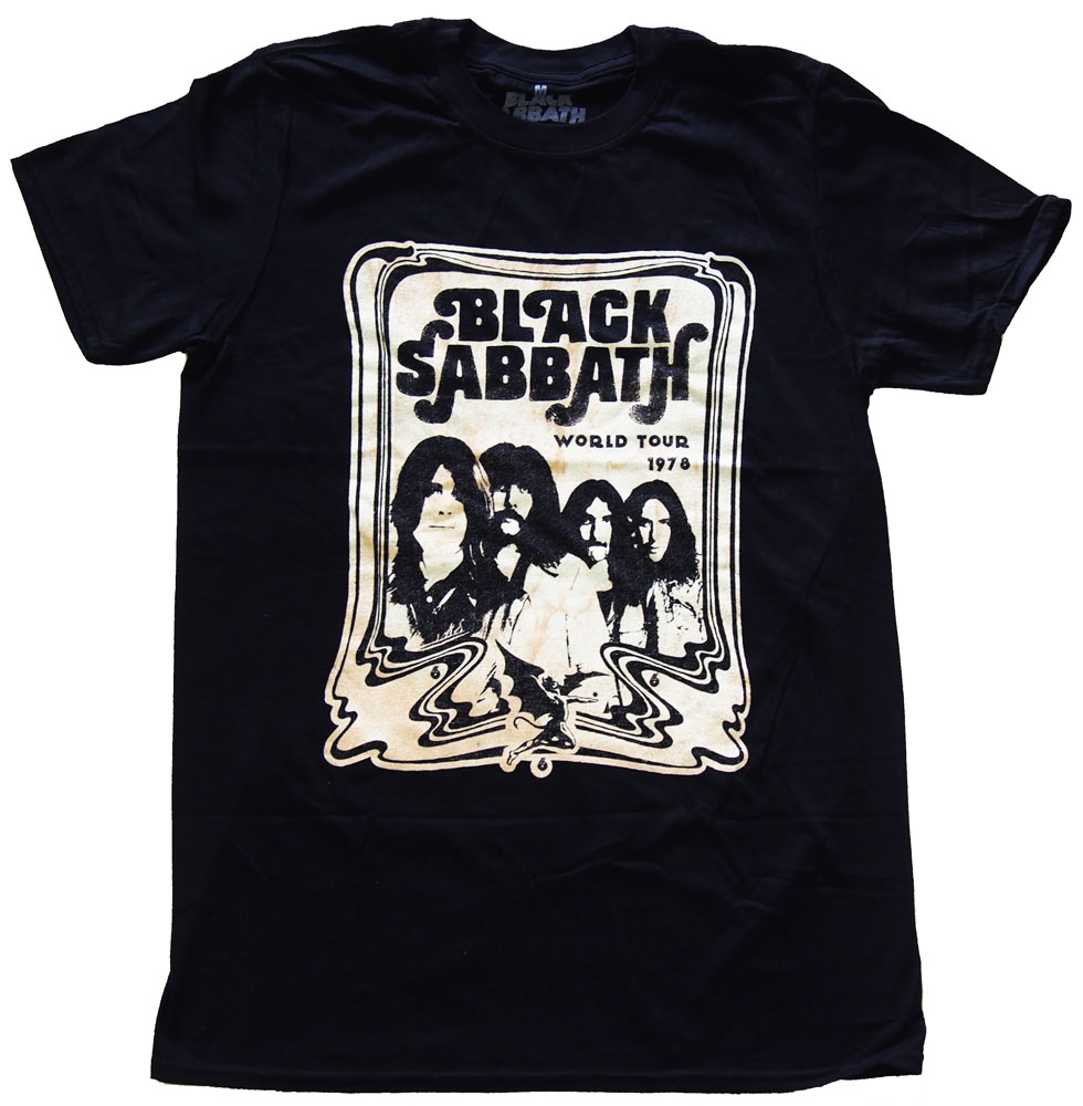 ブラック サバス・BLACK SABBATH・WORLD TOUR 1978・UK版・Tシャツ・ バンドTシャツ