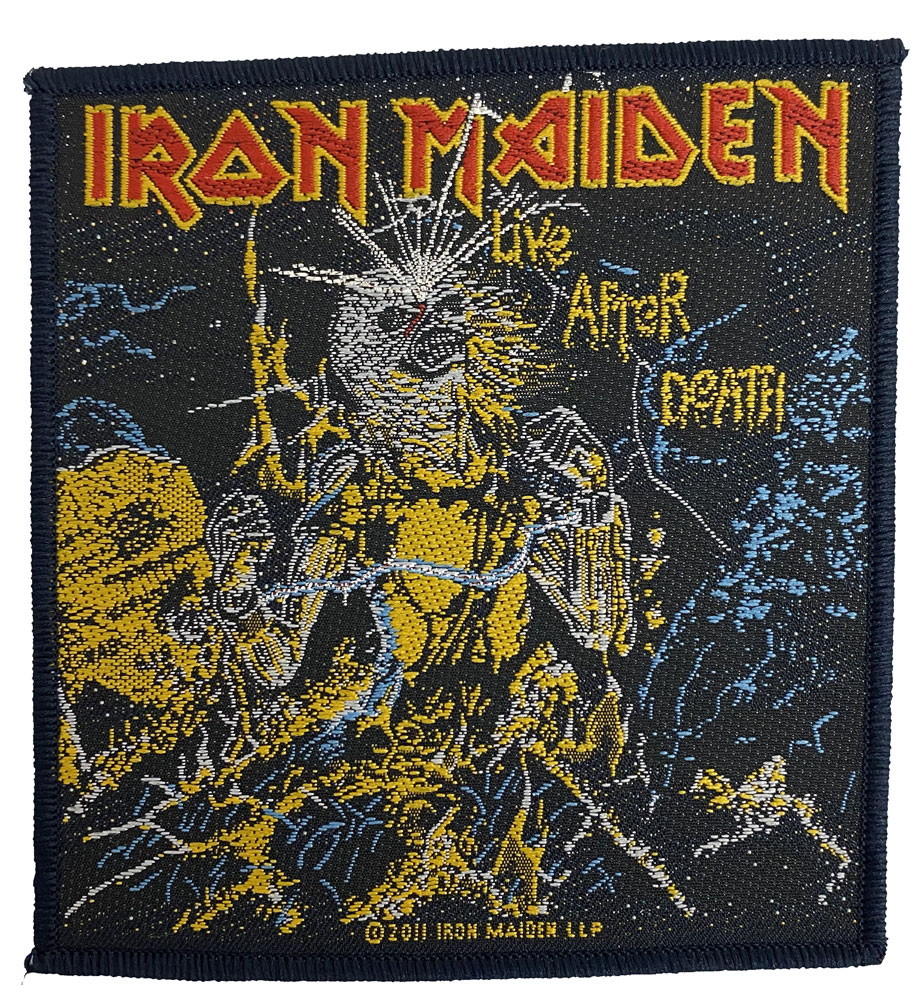 【IRON MAIDEN】LIVE AFTER DEATH   刺繍ワッペン　
